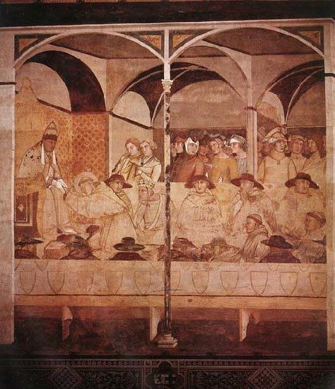 Ambrogio Lorenzetti The Oath of St Louis of Toulouse France oil painting art